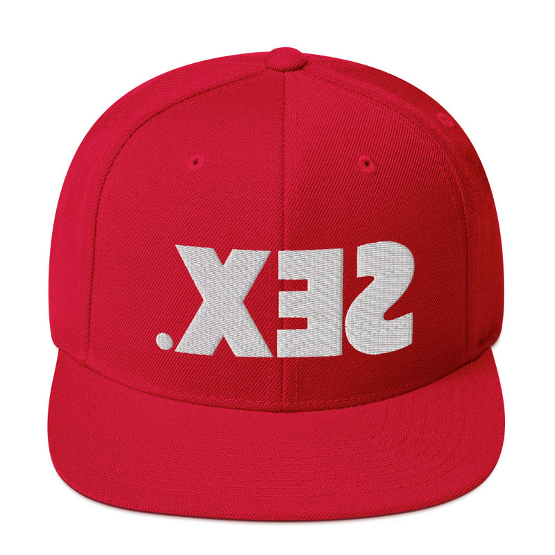 FUCK.LOVE.SEX. Red Snapback Hat